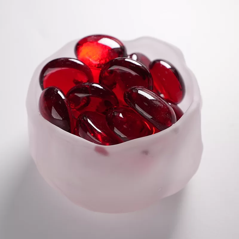 Piedra de cristal del anacardo, cuentas planas de cristal usadas para la decoración