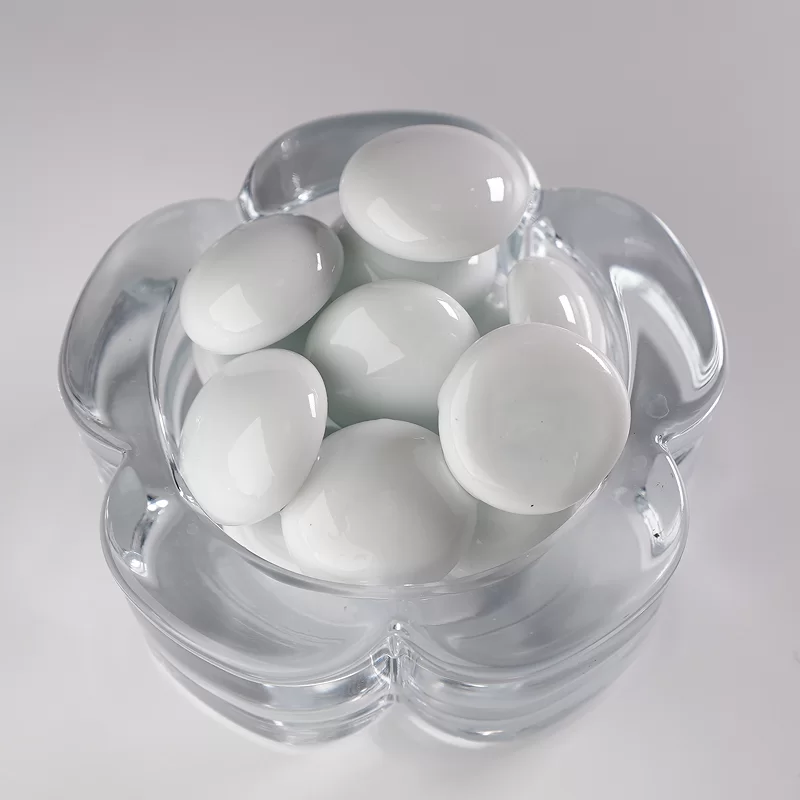 Piedra de cristal del anacardo, cuentas planas de cristal usadas para la decoración