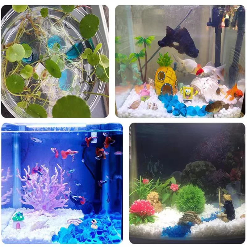 Cuentas de vidrio coloreadas utilizadas para piedras adhesivas y decoración.