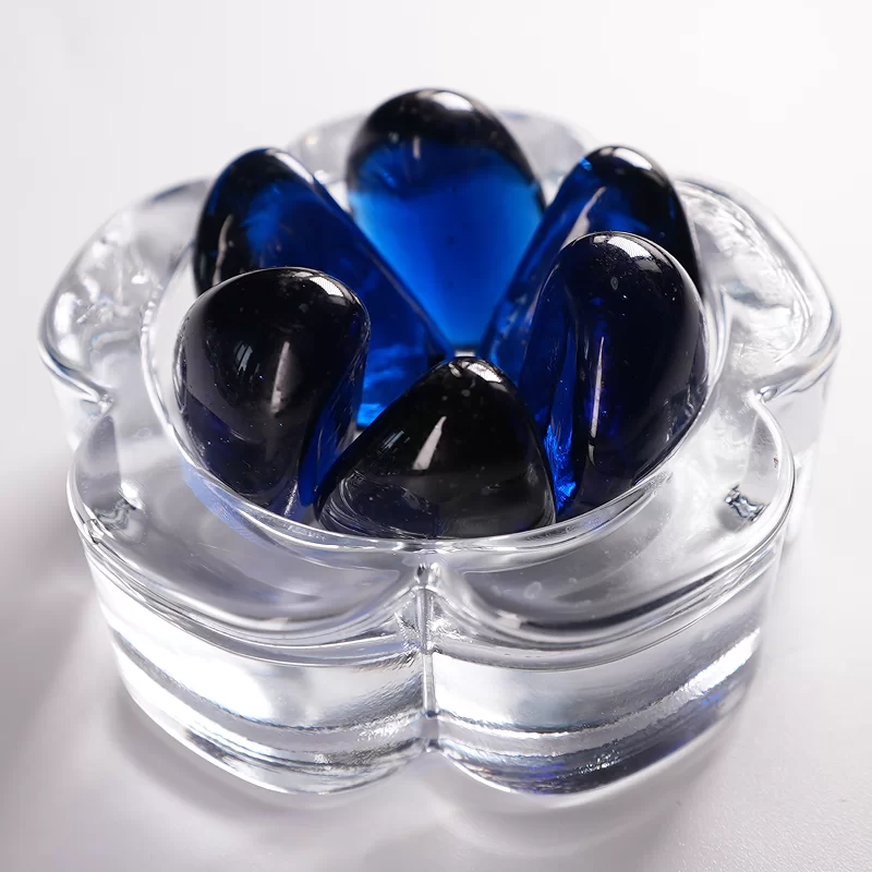 Piedra de cristal del anacardo, cuentas planas de cristal usadas para la decoración