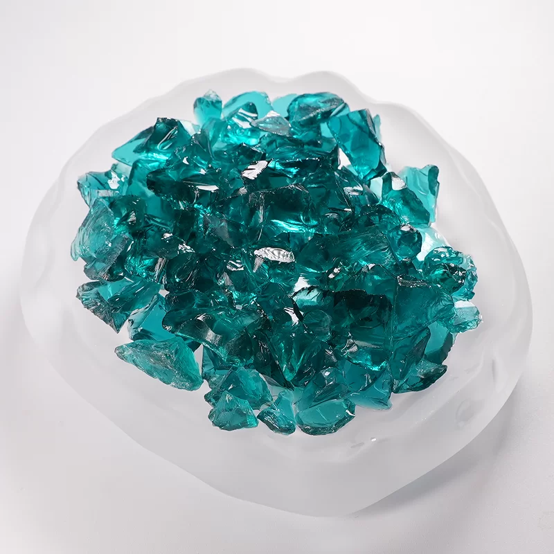 Arena de vidrio colorida para terrazo