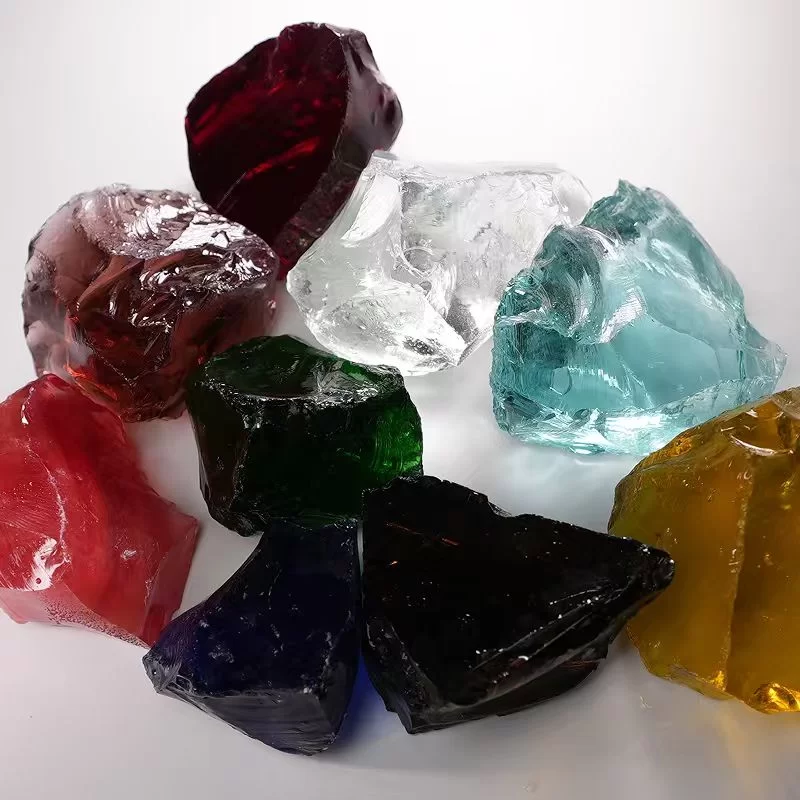 Arena de vidrio colorida para terrazo