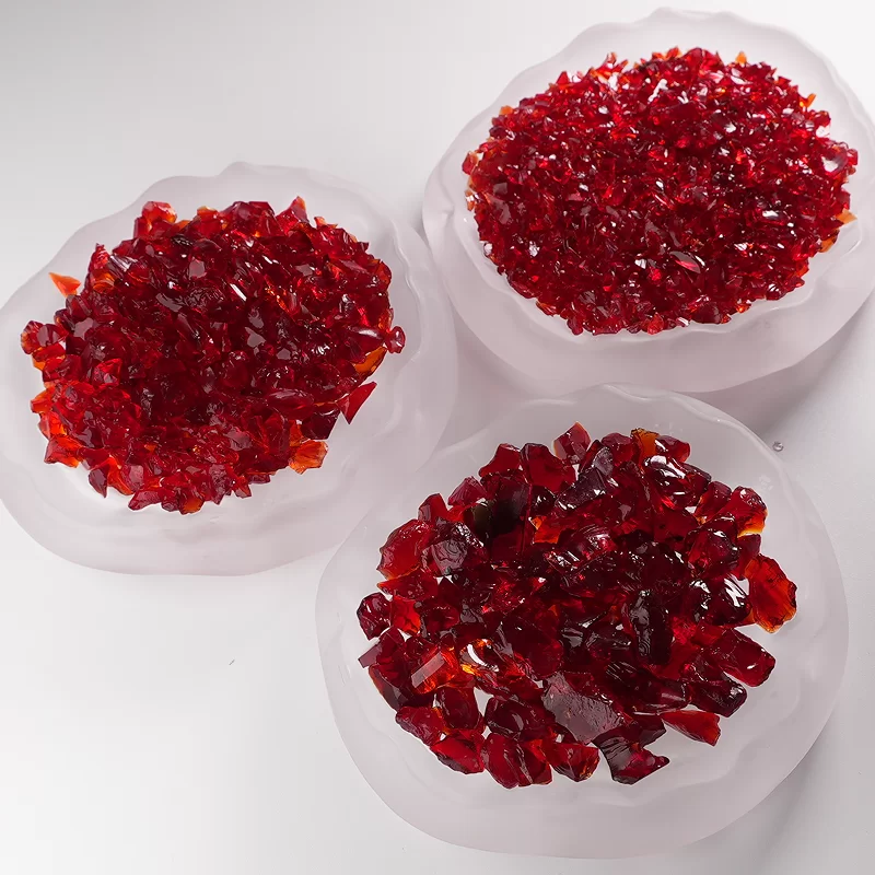 Arena de vidrio colorida para terrazo