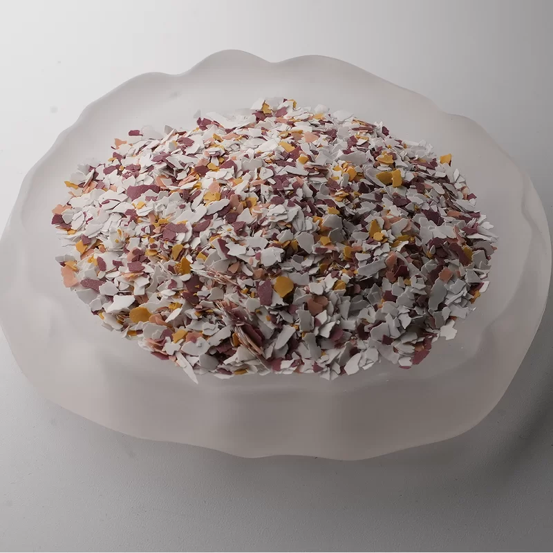 Escamas de mica para pisos epoxi